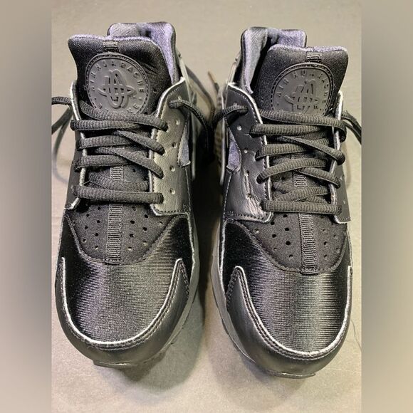 Nike Air Huarache Women's Sneakers Triple Black Shoe Size 6.5 - Picture 4 of 7